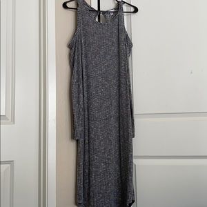 Gray long sleeve dress